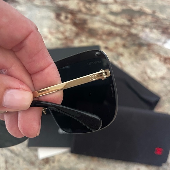 Chanel Black Sunglasses for Women - Picture 5 of 8